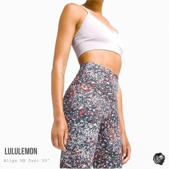 LULULEMON ALIGN HIGH-RISE 25” LEGGINGS IN WATER BLOSSOM WOMEN SIZE 2 NWT NULU - Picture 3 of 8